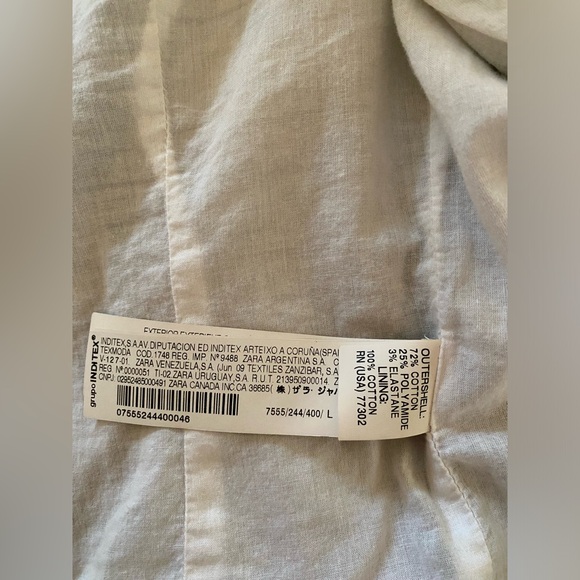 Zara Navy Moto Jacket - Picture 6 of 10